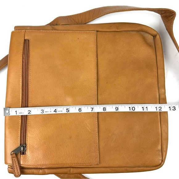 Clava American Messenger Bag Vintage British Tan Handbag Purse Unisex - Picture 9 of 10